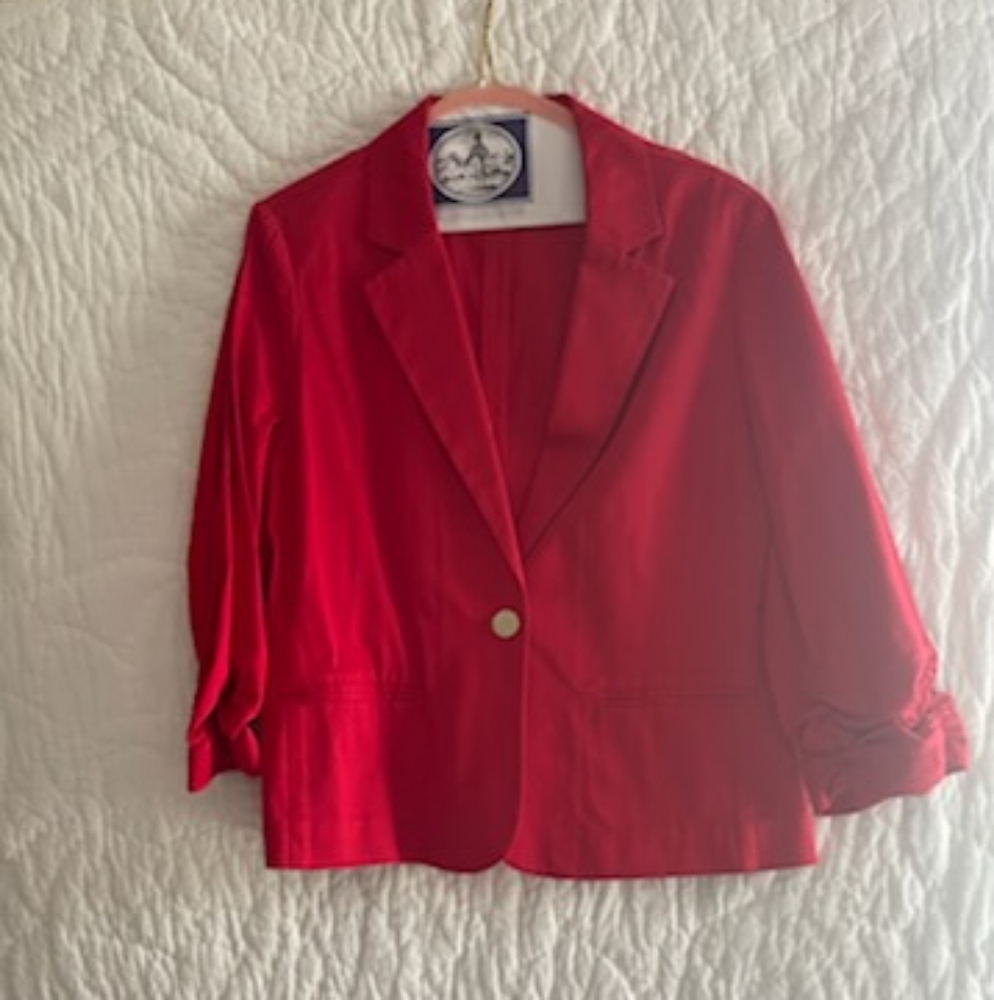 Chicos cotton blazer